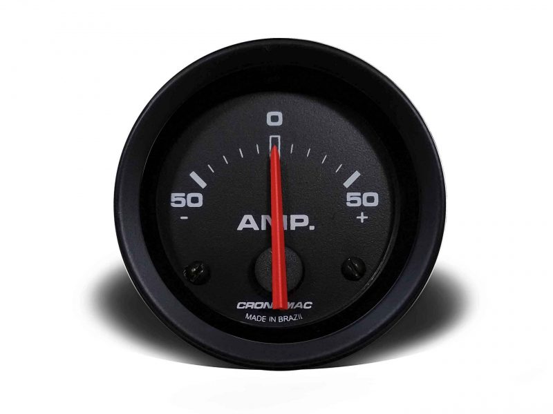 Amperimetro 52mm STREET Preto