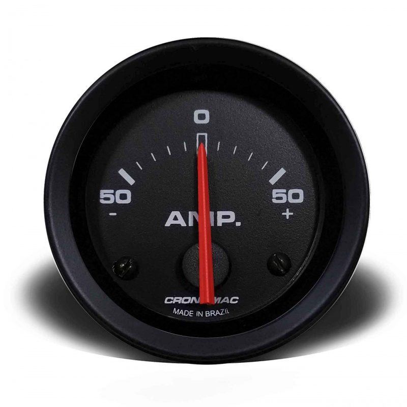 Amperimetro 52mm STREET Preto