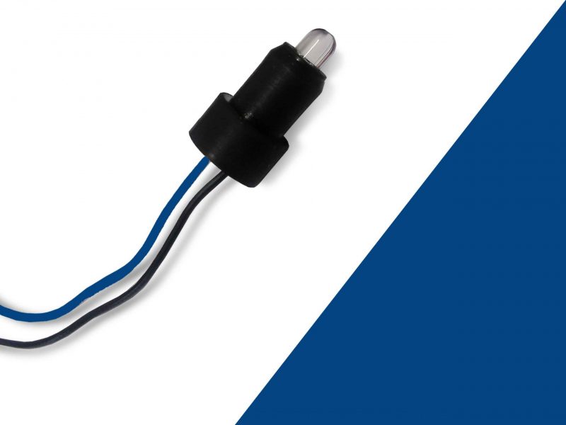 Led c/ Soquete para Instrumento 52/60/85/100mm Azul