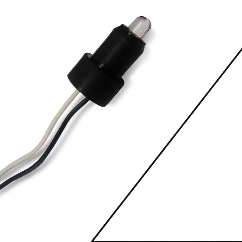 Led c/ Soquete para Instrumento 52/60/85/100mm Branco