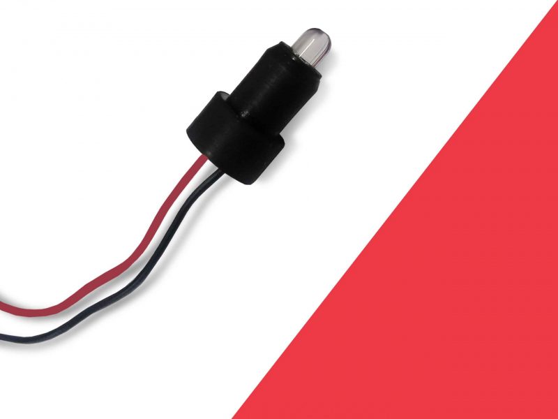 Led c/ Soquete para Instrumento 52/60/85/100mm Vermelho