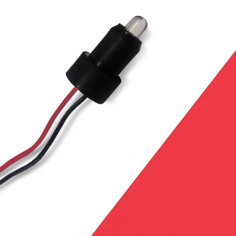 Led c/ Soquete para Instrumento 52/60/85/100mm Vermelho
