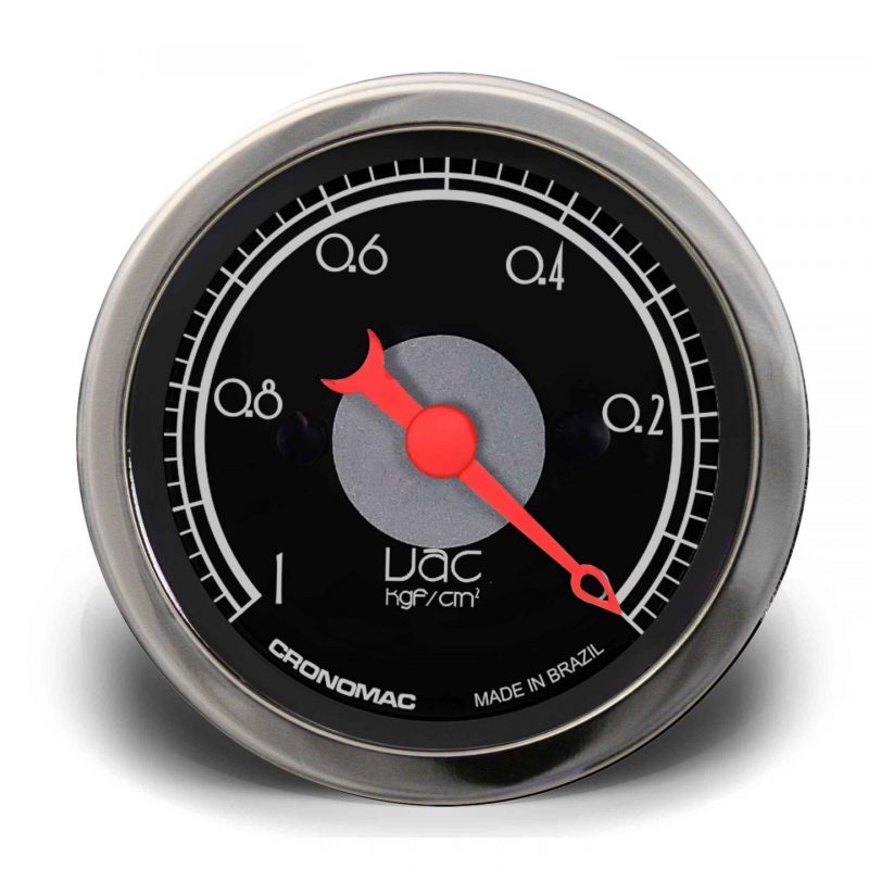 Manômetro Vácuo 52mm Mecânico HOT Black