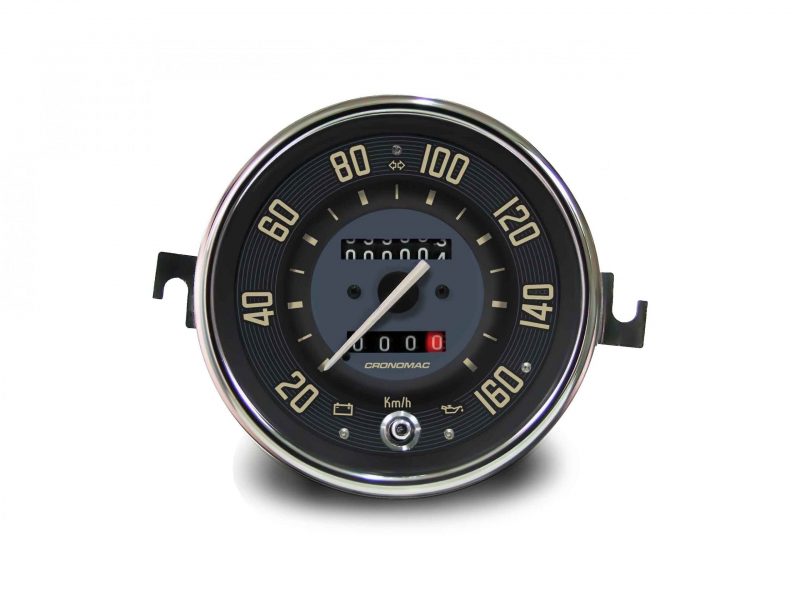 Velocímetro 110mm Mecânico 160kmh VW - Bege 2 hodômetros com sinaleira