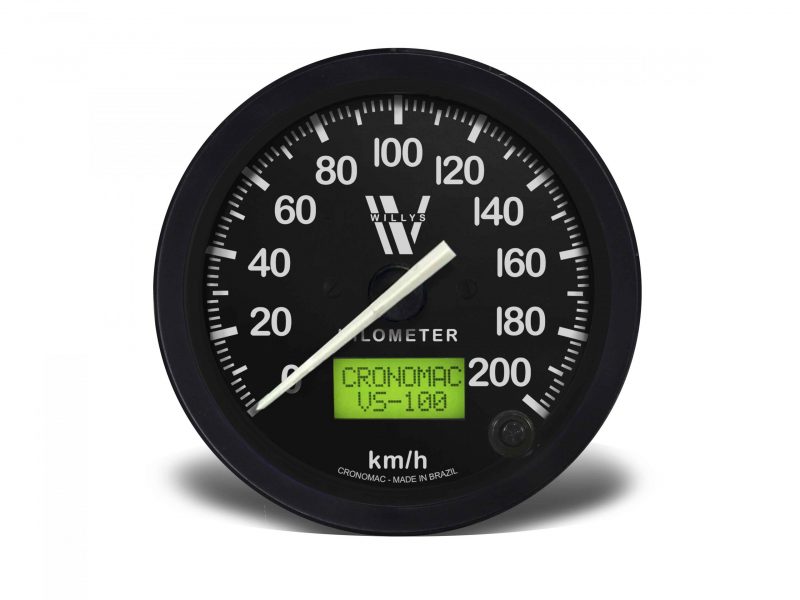 Velocímetro 100mm Eletrônico  200kmh Display Digital - WILLYS