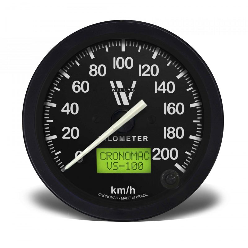 Velocímetro 100mm Eletrônico  200kmh Display Digital - WILLYS