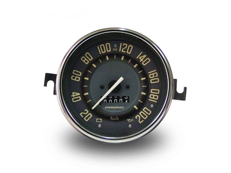 Velocímetro 110mm Mecânico 200kmh VW - Bege - Hodômetro Simples