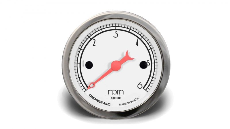 Contagiros 52mm 6.000 RPM Diesel HOT Silver