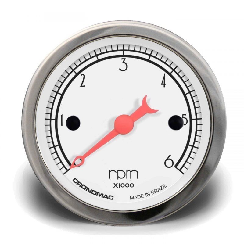 Contagiros 52mm 6.000 RPM Diesel HOT Silver