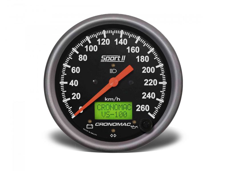 Velocímetro 100mm Eletrônico 260kmh Display Digital Sport II com Sinaleira
