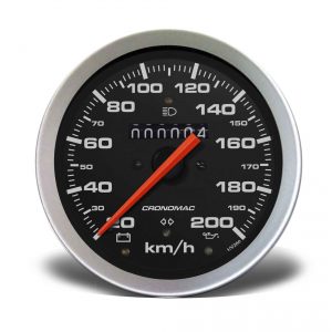 Velocímetro 100mm Mecânico 200kmh Sport W 0.5 - 1 Hodômetro com Sinaleira