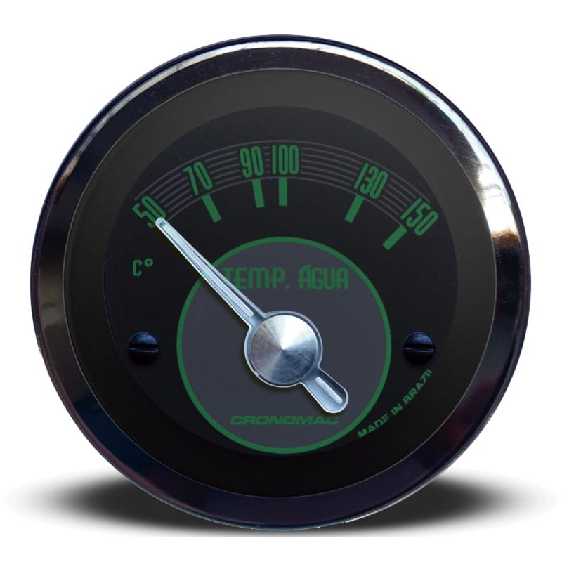 Termômetro Elétrico 52mm Água OLD TIMER VW - Verde