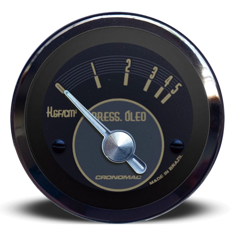 Manômetro Óleo 52mm Elétrico 5kg OLD TIMER VW - Bege