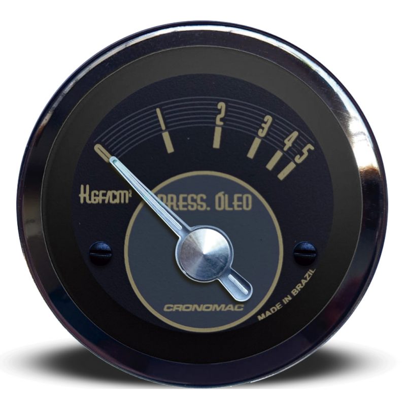 Manômetro Óleo 52mm Elétrico 5kg OLD TIMER VW - Bege