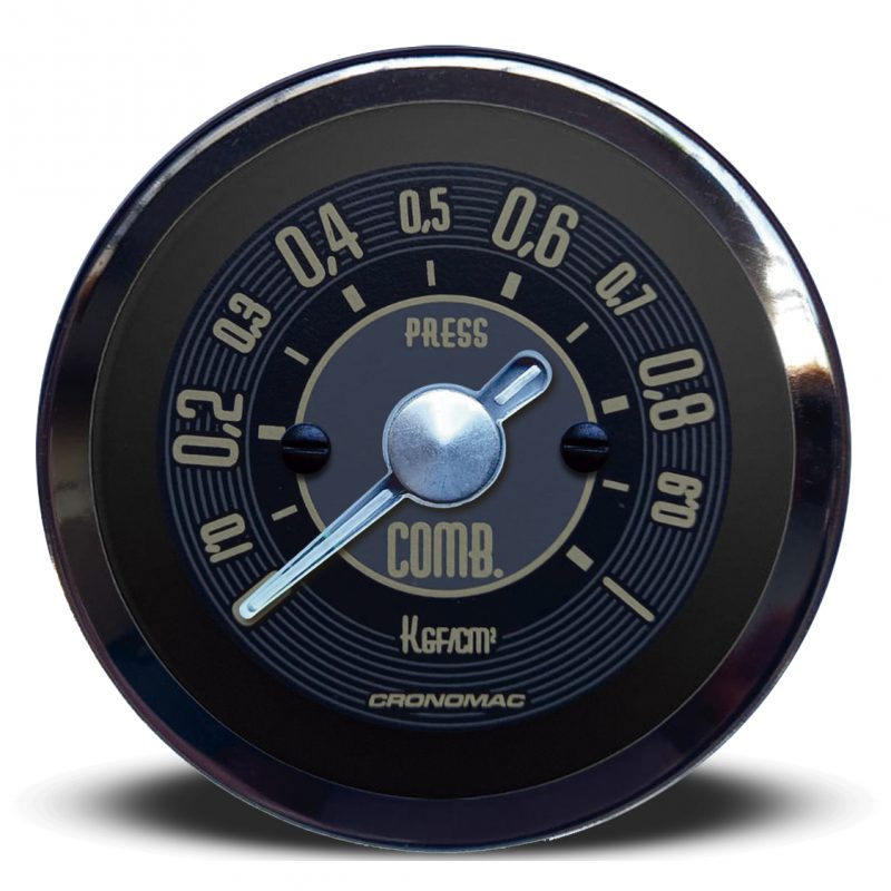 Manômetro Pressão Combustível 52mm Mecânico 1kg OLD TIMER VW Bege